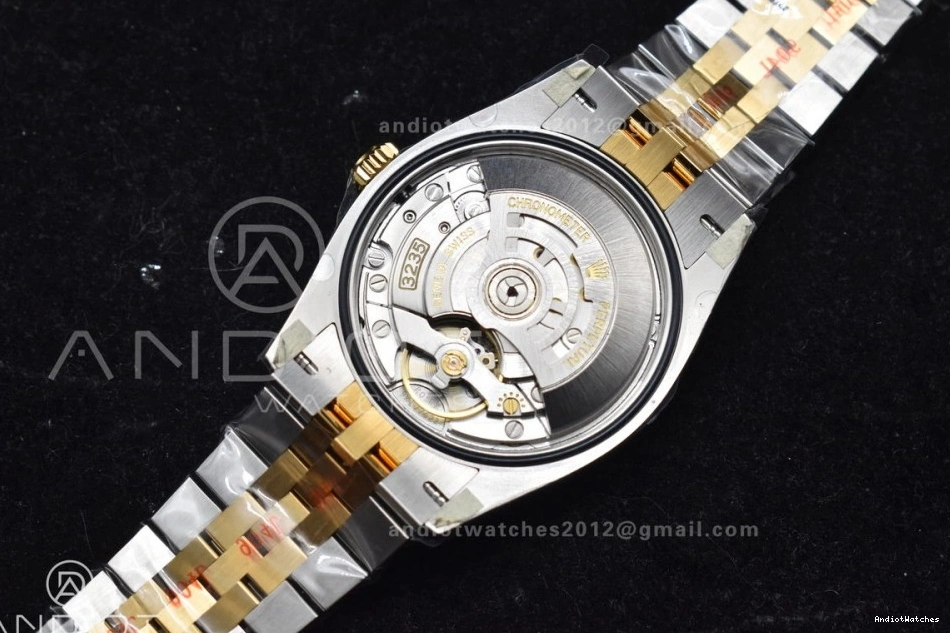 Clean Steel 556 Diamonds 904L RelaxedFit Jubilee 126233 YG VR Dial DateJust Edition on 36 Bracelet SS 1:1 Black Best 0306